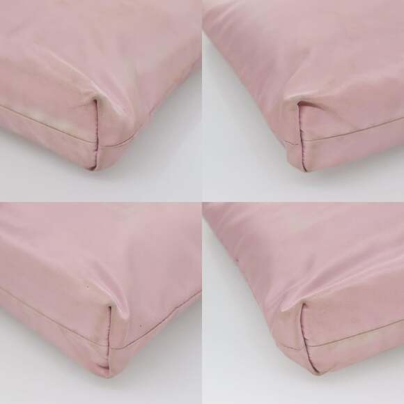 PRADA Hand Bag Nylon Pink Silver - Picture 10 of 12